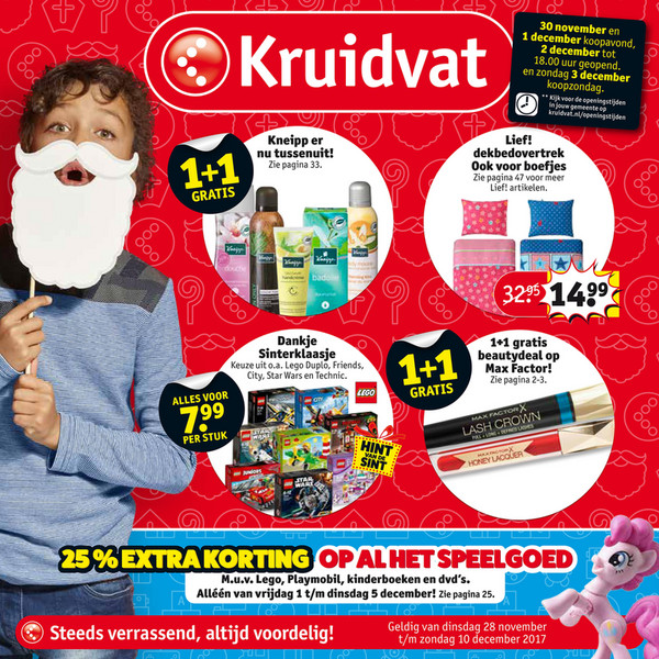 Kruidvat Nederland Kruidvat folder week 48 cm Pagina 1